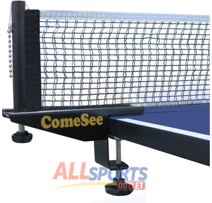 Comesee Professional Table Tennis Net Post Set Adjustable Clamp