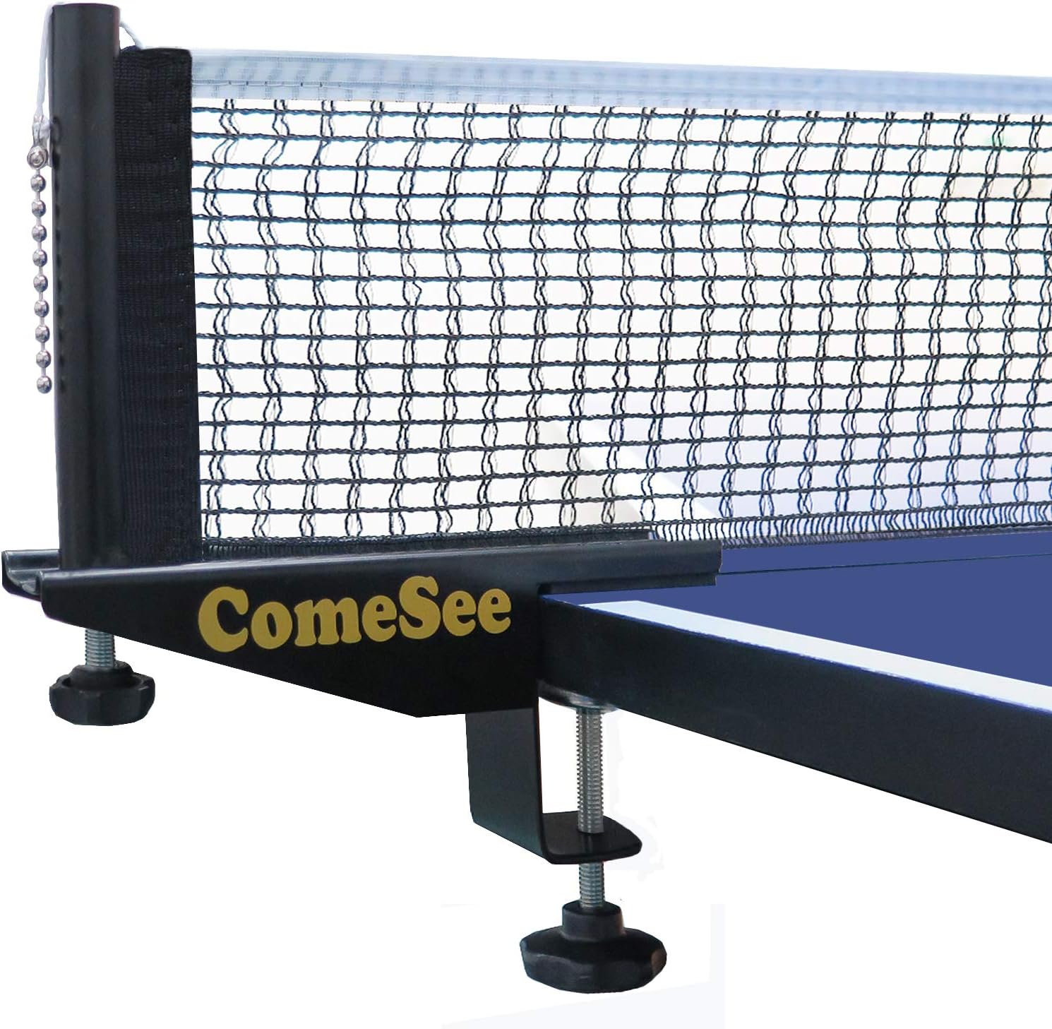 Comesee Professional Table Tennis Net Post Set Adjustable Clamp