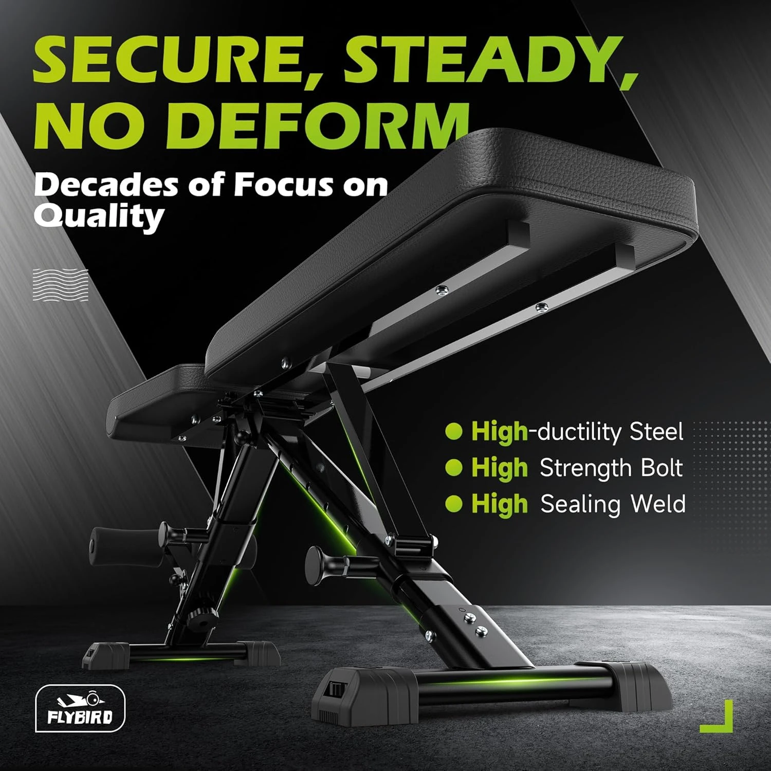 FLYBIRD Adjustable Weight Bench for Full Body Workout at All Sports Outlet - Image 2