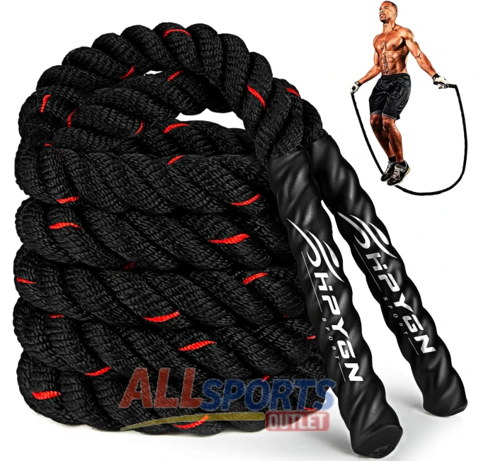 HPYGN Jump Rope 9.2ft 2.8LB Home Workout Equipment All Sports Outlet