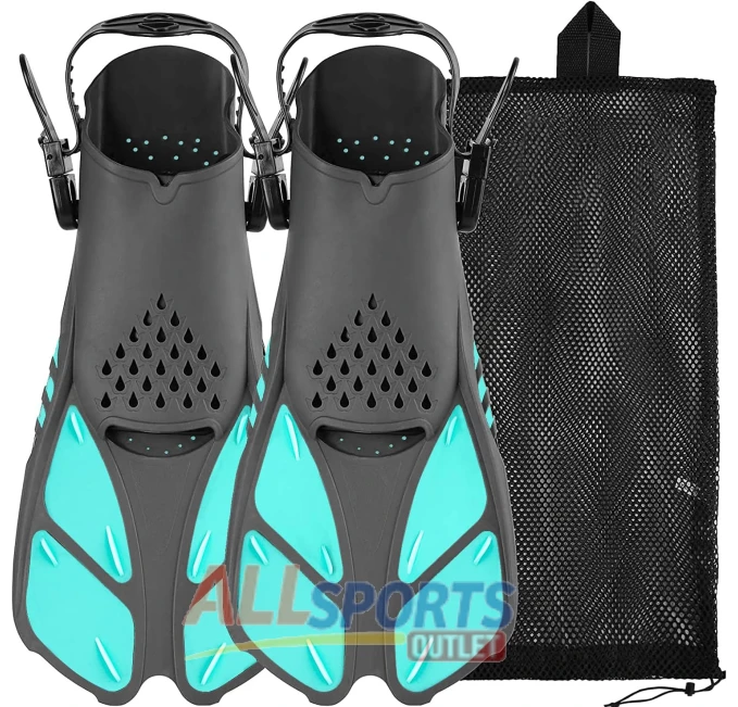 Sugaroom Open Heel Swim Fins with Mesh Bag All Sports Outlet