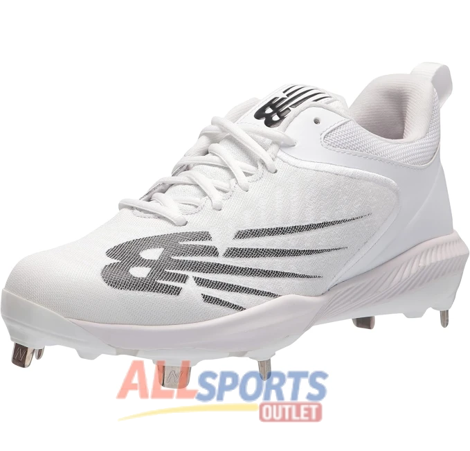 New Balance FuelCell 4040 V6 Metal Baseball Shoe White Black All Sports Outlet