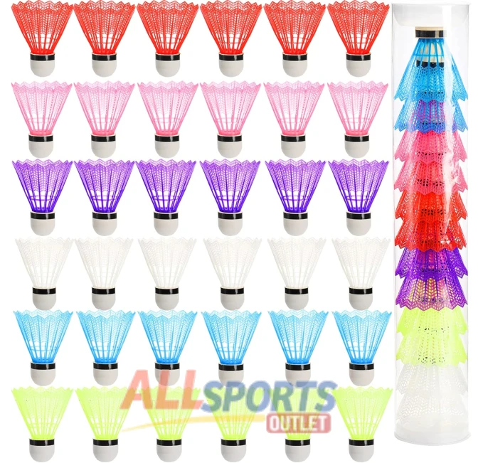 SOUJOY Badminton Birdie 48 Pack Plastic Shuttlecock for Outdoor Fun
