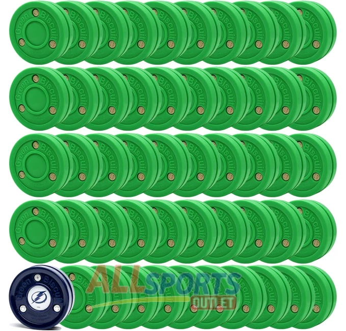 Green Biscuit Original Passers 50 Pack with NHL Puck All Sports Outlet