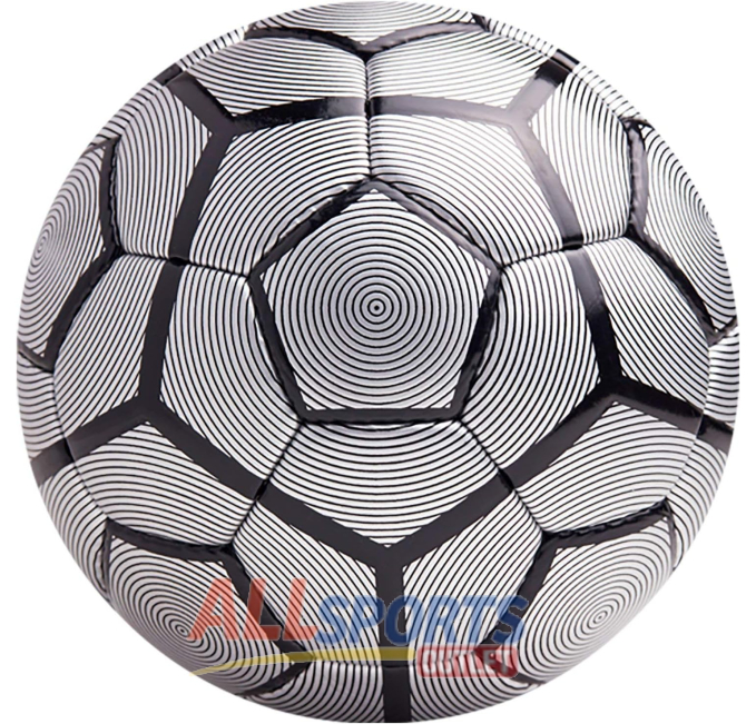 American Challenge Bergamo Soccer Ball Silver Black Size 5 at All Sports Outlet