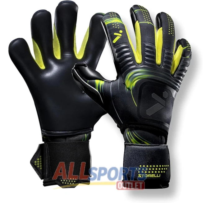 Storelli Silencer Menace Goalkeeper Gloves for Soccer All Sports Outlet Hybrid Roll Negative Gloves