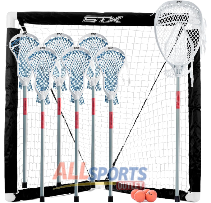 STX FiddleSTX Seven Player Lacrosse Game Set All Sports Outlet