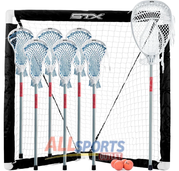 STX FiddleSTX Seven Player Lacrosse Game Set All Sports Outlet