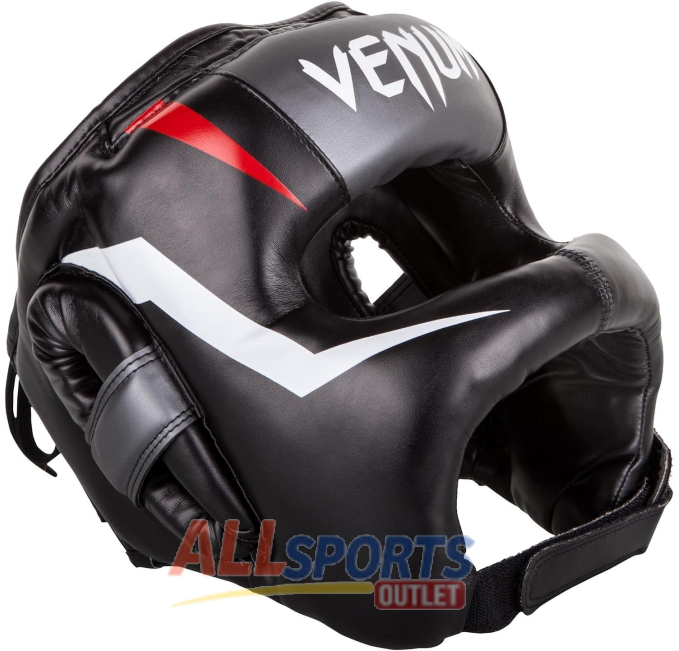Venum Elite Iron Headgear Black Red One Size All Sports Outlet