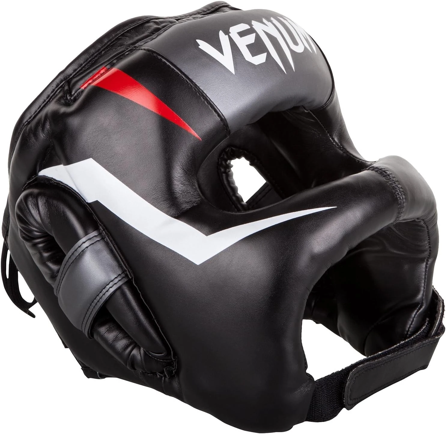 Venum Elite Iron Headgear Black Red One Size All Sports Outlet