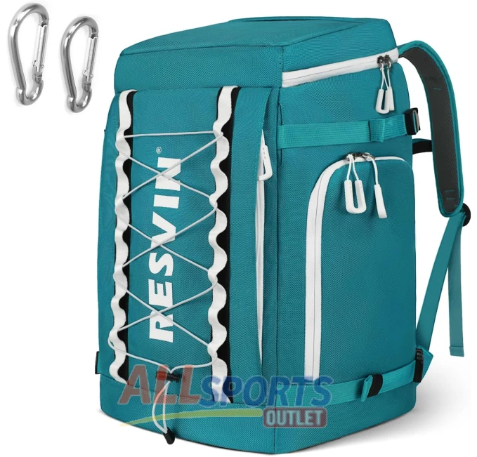 RESVIN 55L Ski Boot Bag Waterproof Backpack for Ski Gear All Sports Outlet