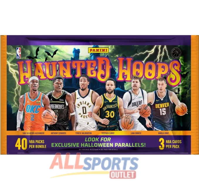 Panini Haunted Hoops NBA Basketball Bundle 40 Packs 2024 All Sports Outlet