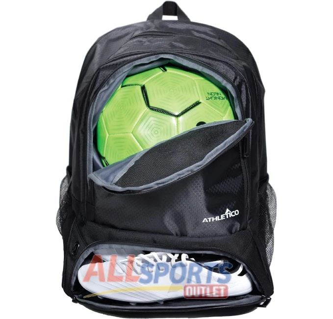 Athletico Youth Soccer Bag All Sports Outlet Includes Separate Cleat and Ball Compartments