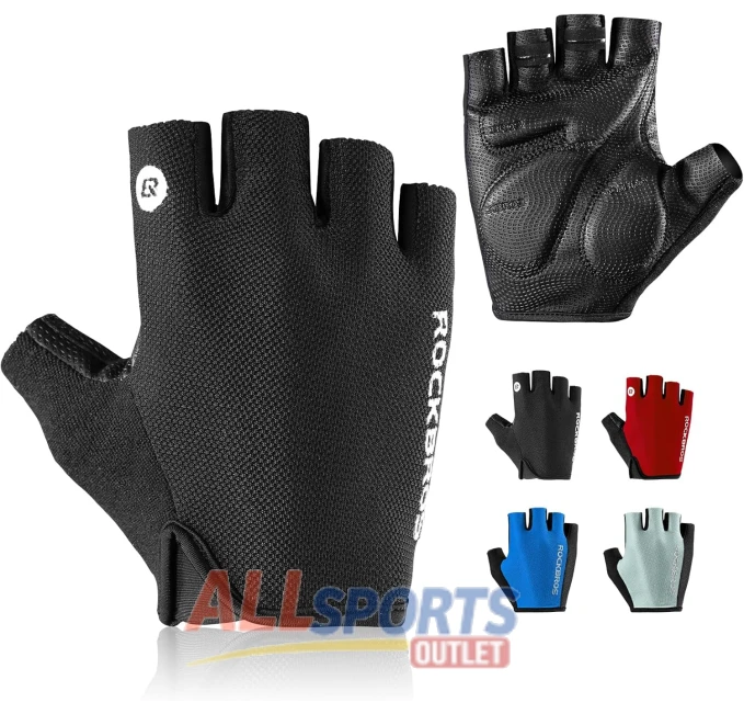 ROCKBROS Half Finger Cycling Gloves for Men Women Outdoor Sports All Sports Outlet