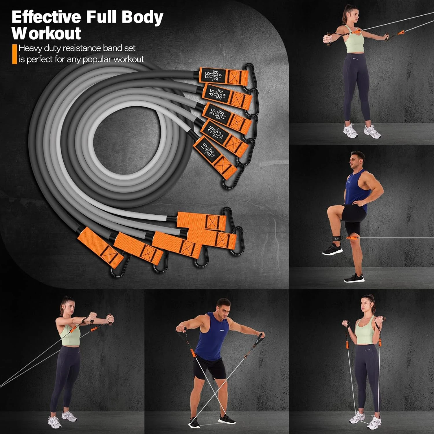 Resistance Bands 175lbs Heavy Workout Bands All Sports Outlet - Image 4