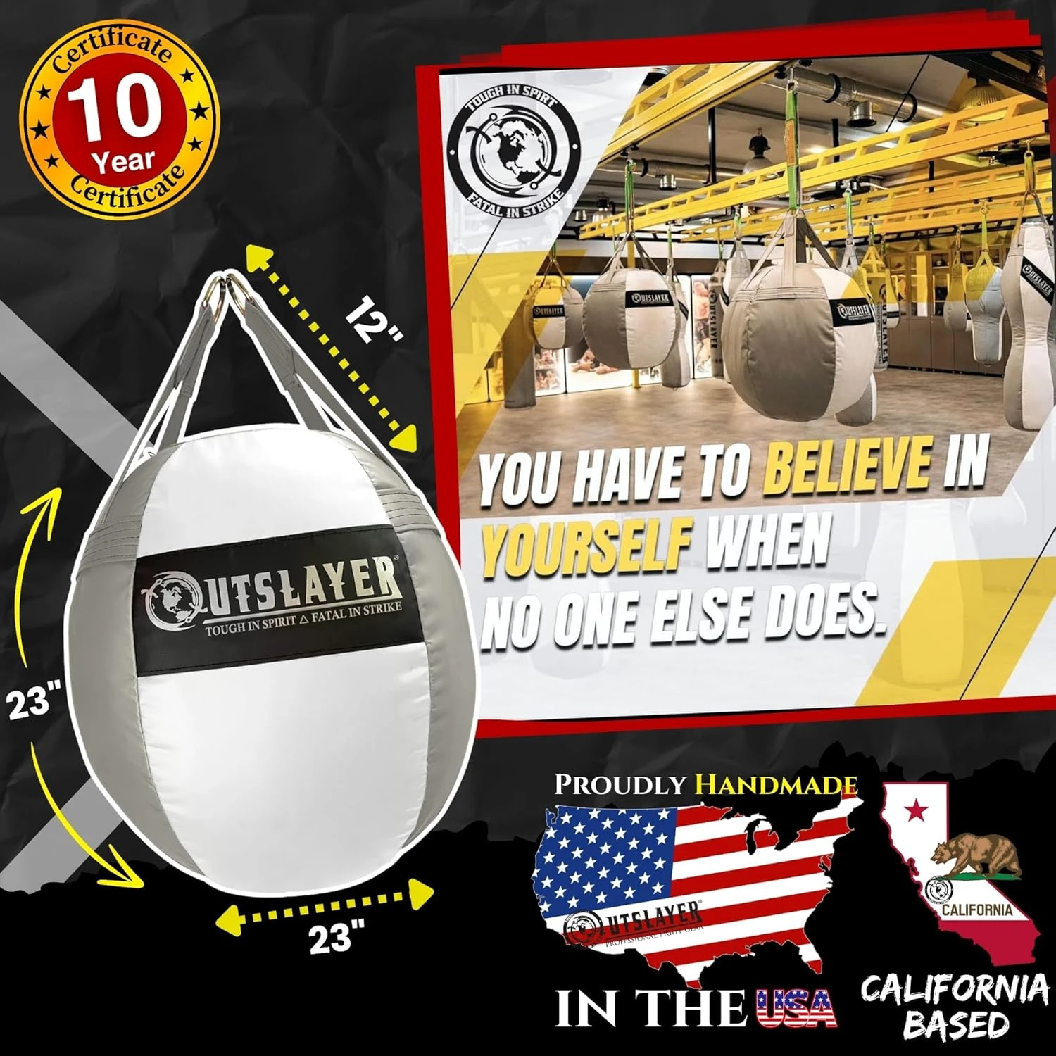 Outslayer 70lb Wrecking Ball Heavy Bag at All Sports Outlet - Image 2