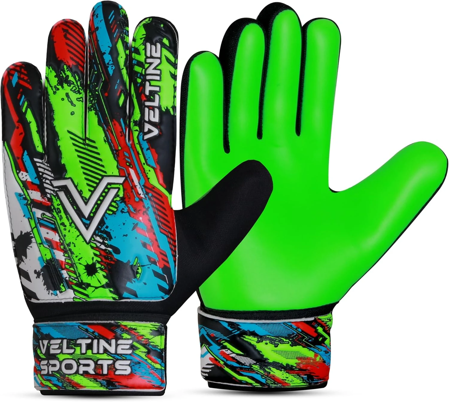 Veltine Sports Soccer Goalie Gloves for Kids Youth Junior Boys with Double Wrist Protection and Anti-Slip Grip All Sports Outlet