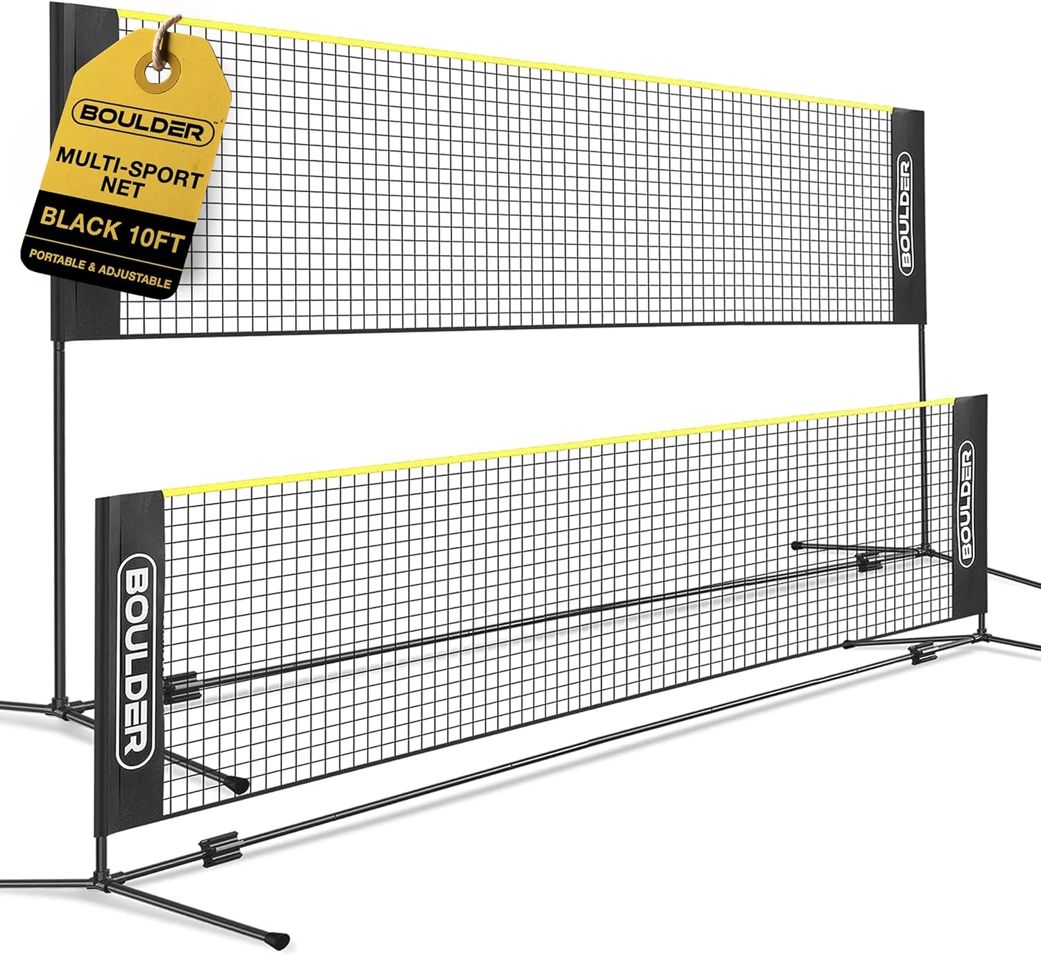BOULDER Portable Badminton Net Set for Tennis Soccer Pickleball All Sports Outlet