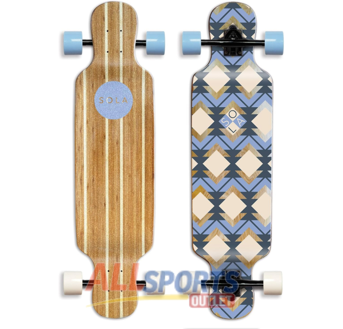 SOLA Bamboo Graphic Complete Longboard 36 to 38 inch Geometry at All Sports Outlet