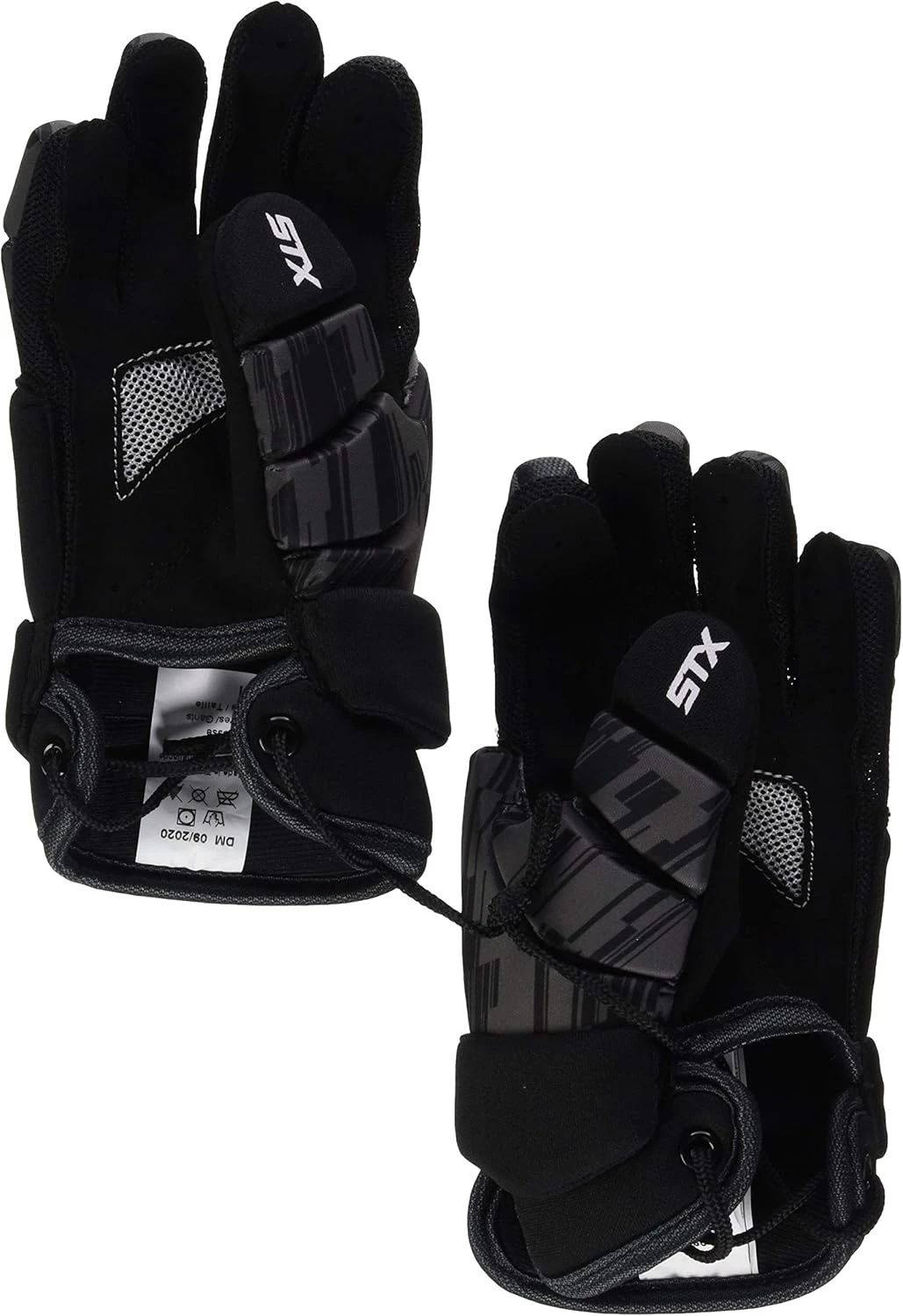 STX Lacrosse Stallion 75 Gloves Medium Black All Sports Outlet - Image 3
