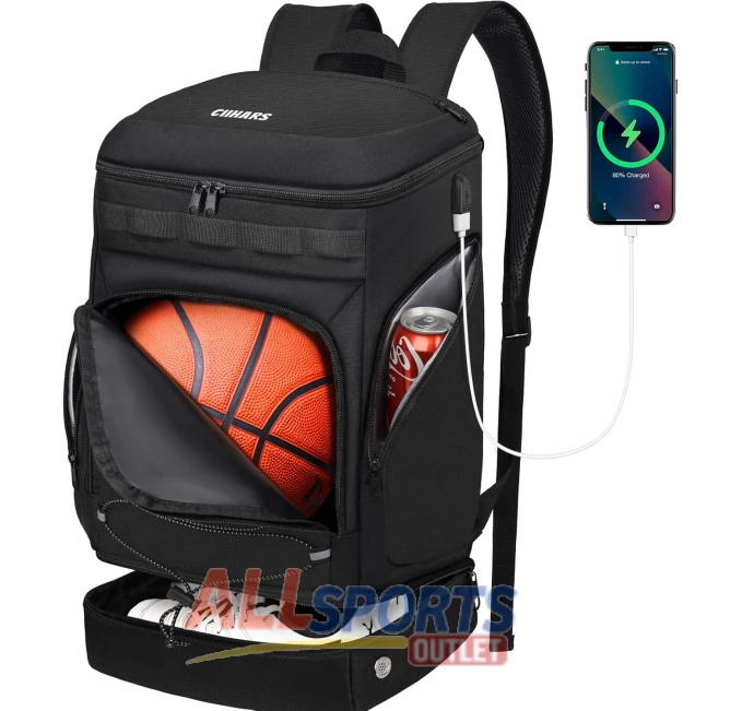 Ciihars Basketball Backpack with Ball Holder All Sports Outlet