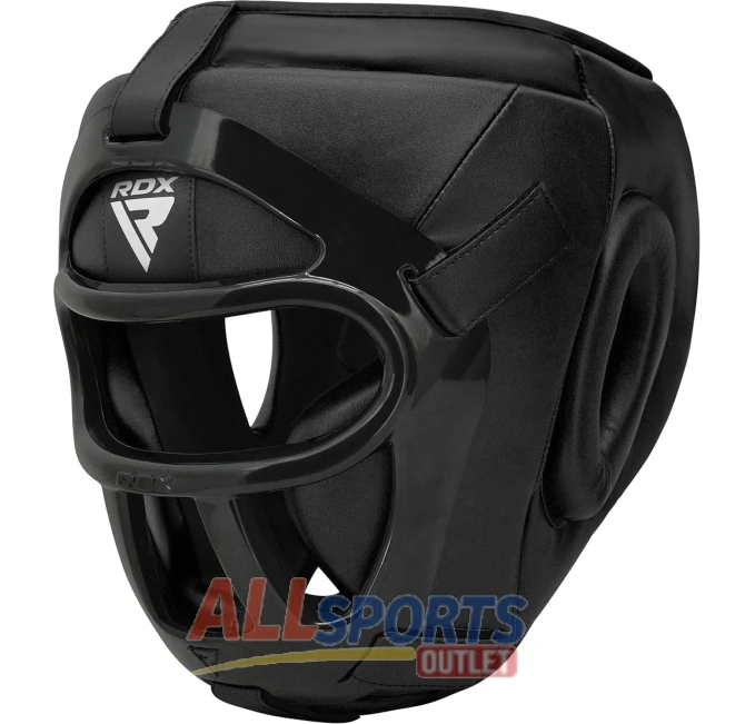 RDX Black Headgear for Boxing and Martial Arts Training All Sports Outlet