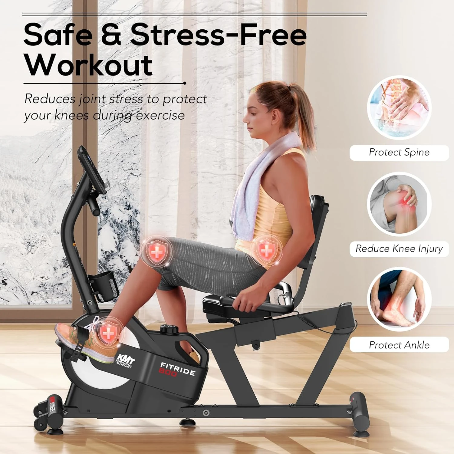 KeppiFitness Exercise Bike for Seniors with Magnetic Resistance at All Sports Outlet - Image 4