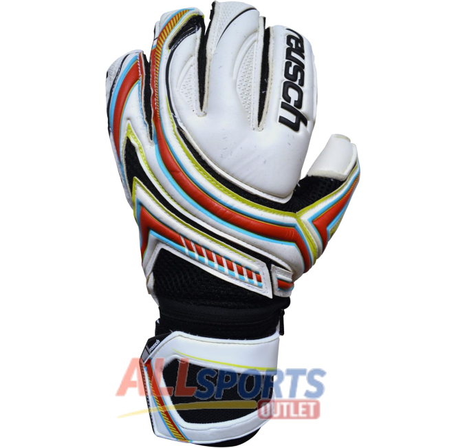 Reusch Xena Pro X1 Goalie Gloves White Red Green at All Sports Outlet