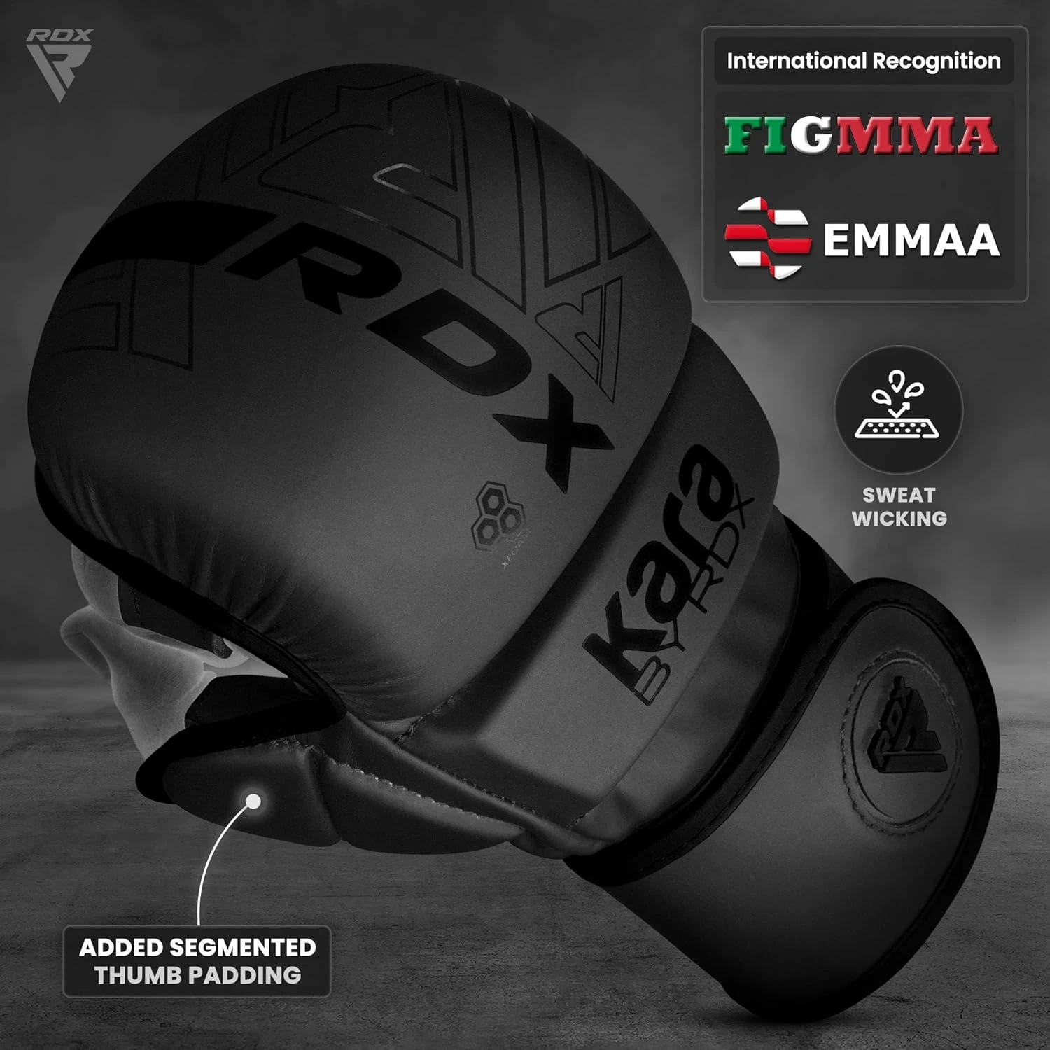 RDX Hybrid Open Palm MMA Gloves at All Sports Outlet - Image 2