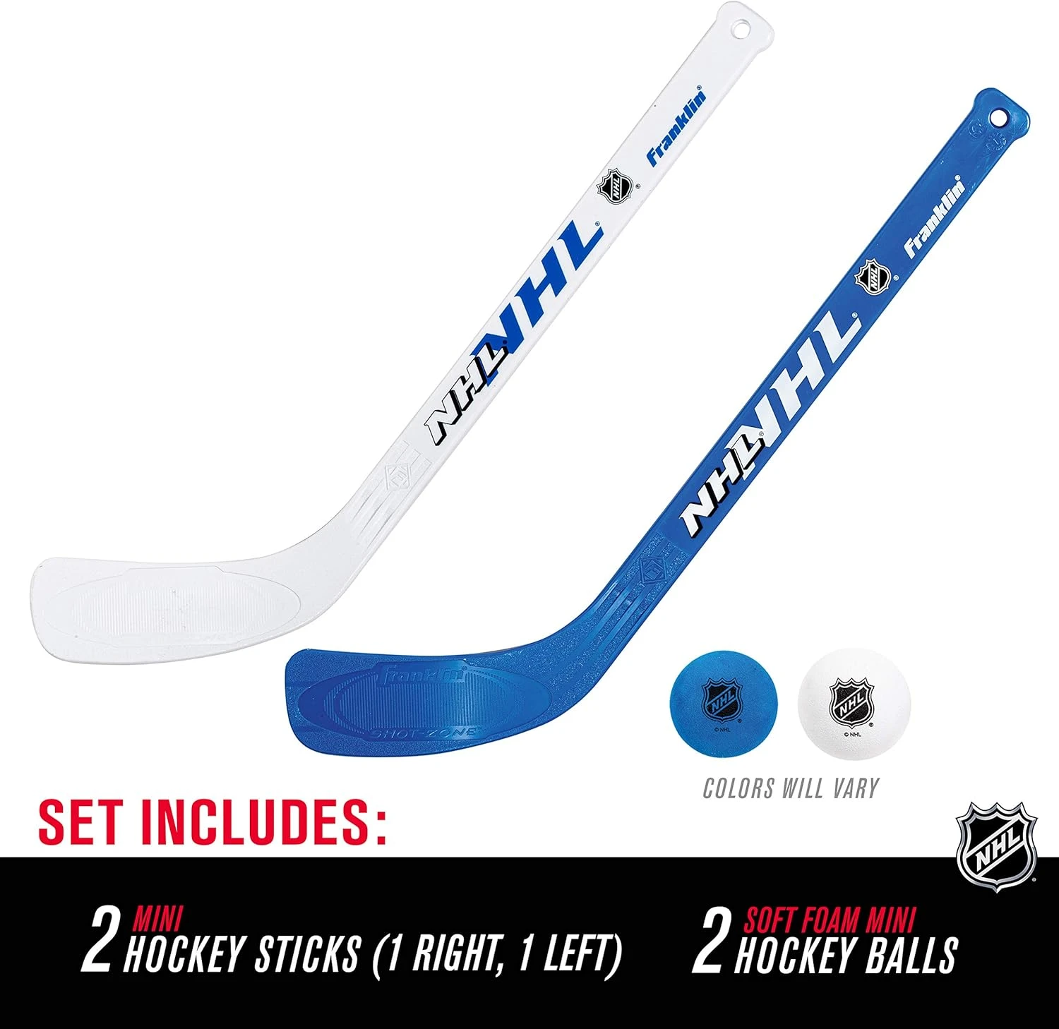 Franklin Mini Hockey Set from All Sports Outlet with Foam Balls - Image 2