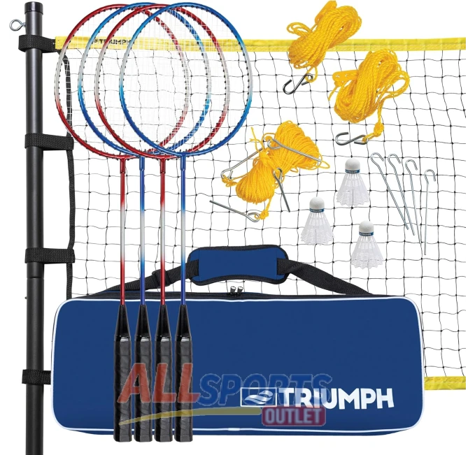 Triumph Competition Badminton Set Steel Construction All Sports Outlet