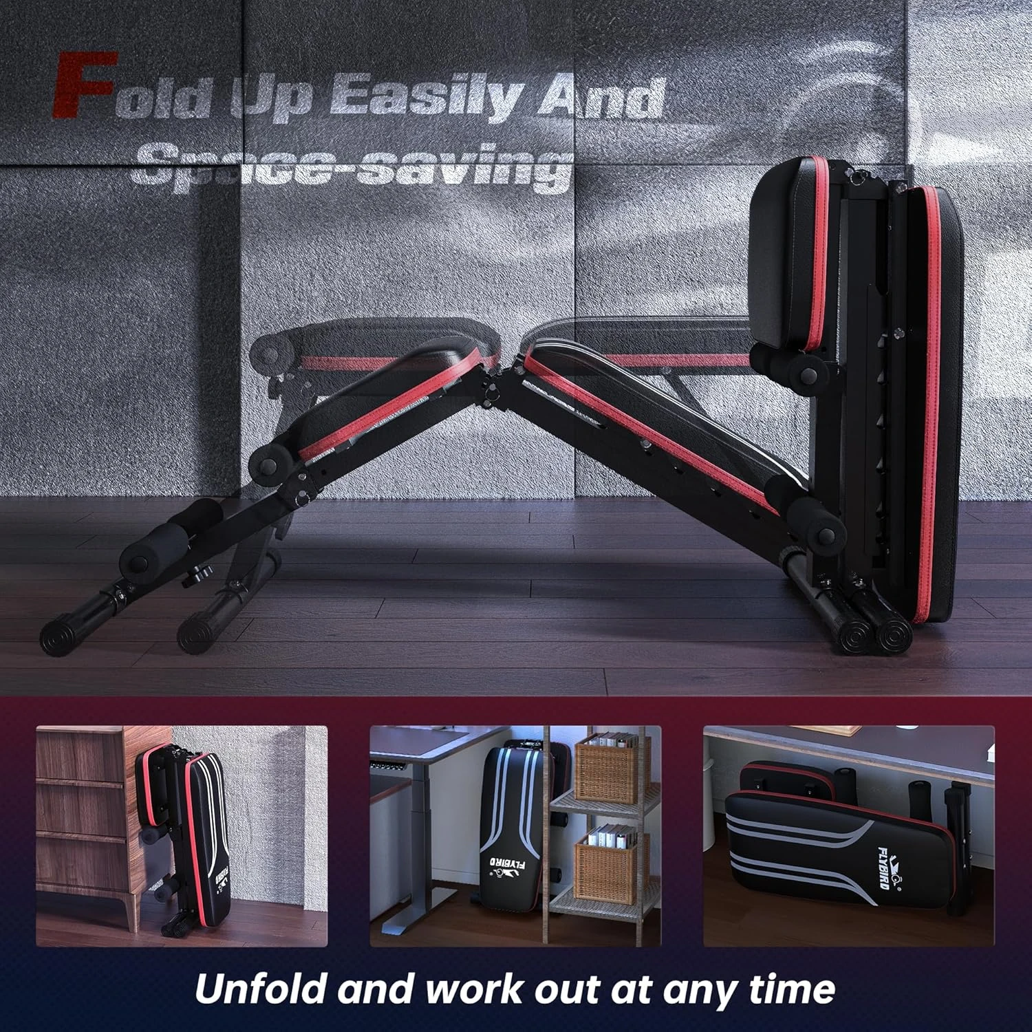 FLYBIRD Adjustable Weight Bench for Home Gym Sturdy and Durable All Sports Outlet - Image 4