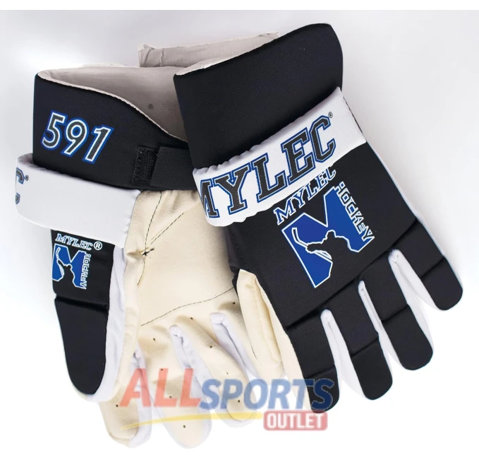 MyLec Men's Hockey Gloves Small Black All Sports Outlet