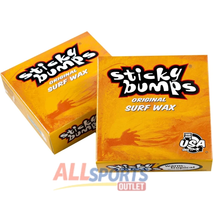 Sticky Bumps Warm Trop Surf Wax Pack of 3 All Sports Outlet