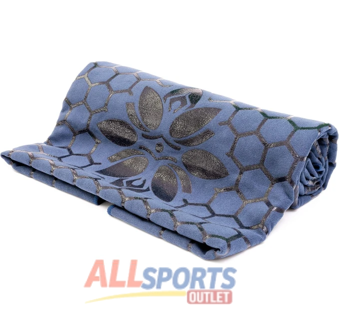 Clever Yoga Towel Mat Sweat Absorbent Suede Hot Yoga Towel Honeycomb Design Non-Slip Yoga Mat Hot Pilates Hot Yoga Towels for Women Blue All Sports Outlet
