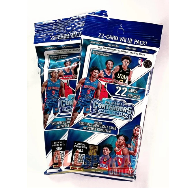 Panini Contenders Basketball Jumbo Value Packs 44 Cards All Sports Outlet