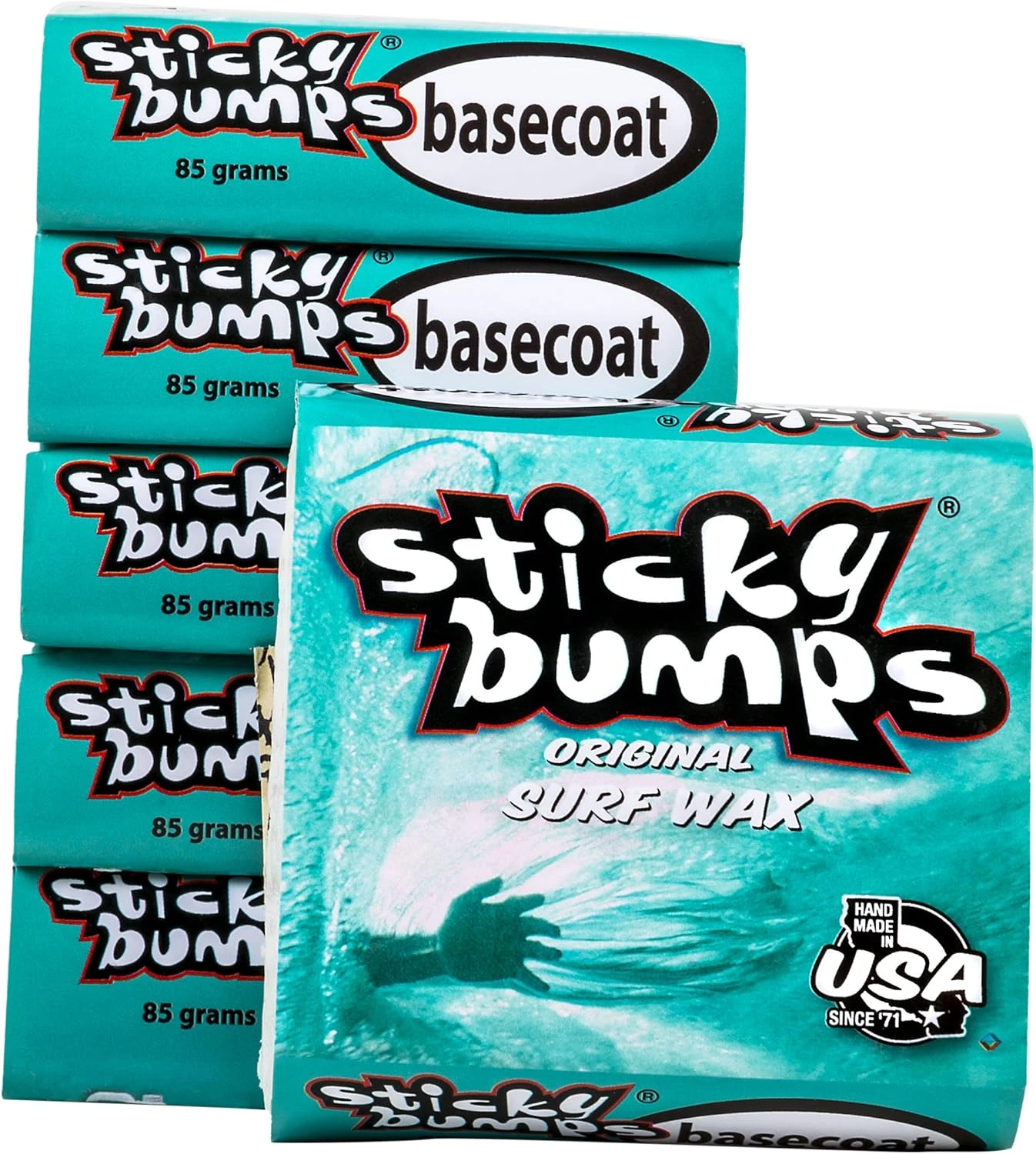 Sticky Bumps Base Coat Surfboard Wax 6 Pack All Sports Outlet