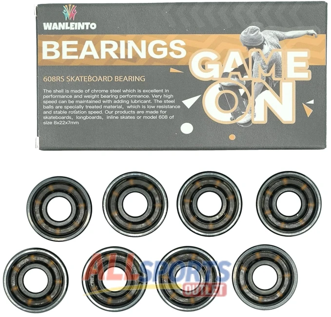 WANLEINTO 608RS ABEC 11 Skateboard Bearings All Sports Outlet