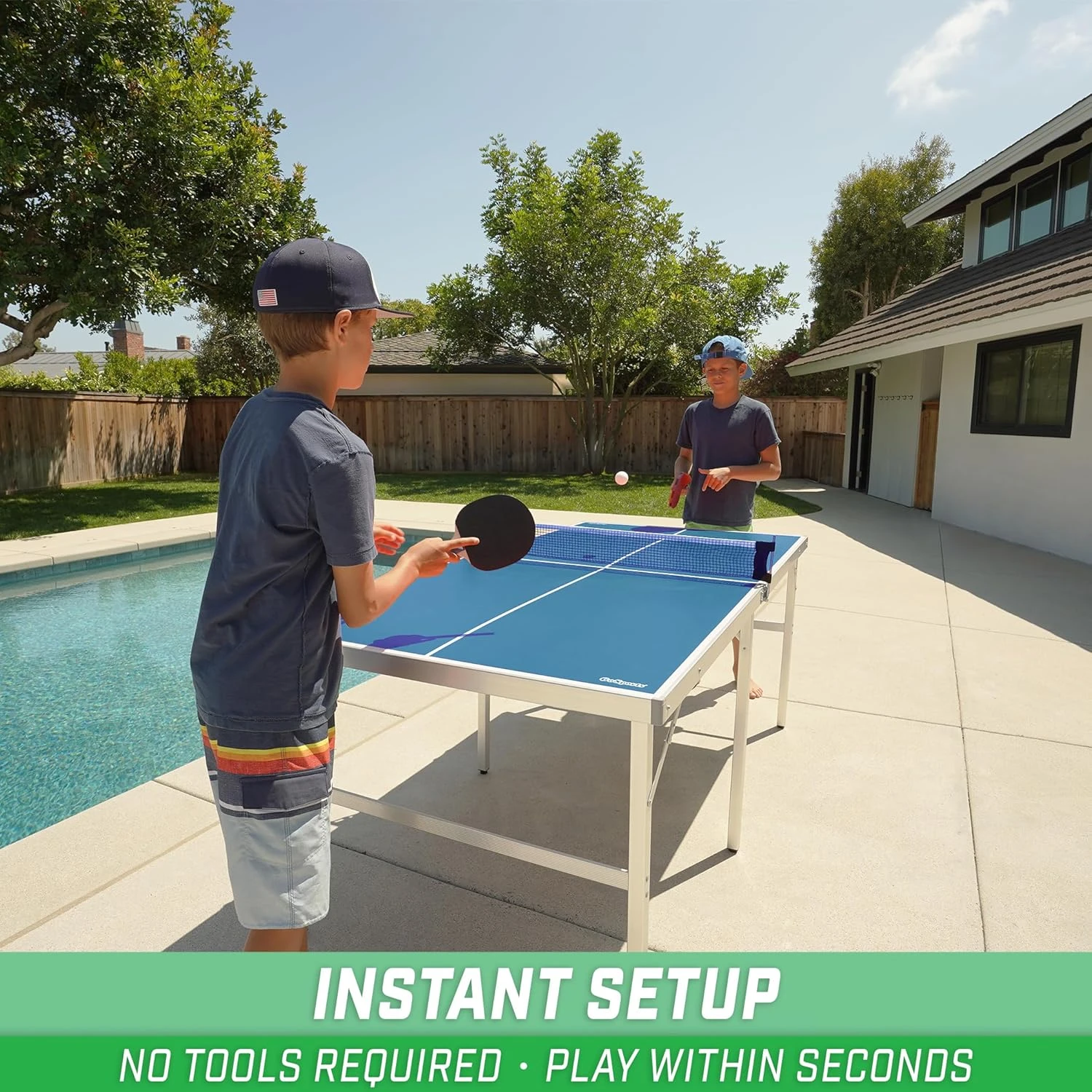 GoSports 6ft x 3ft Table Tennis Set All Sports Outlet Indoor Outdoor - Image 2