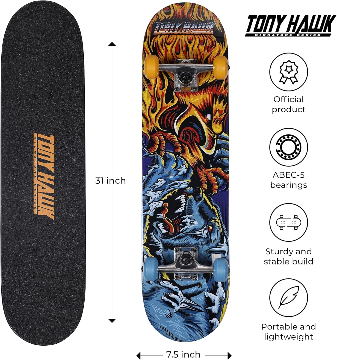 Tony Hawk Signature Series Skateboard 31 Inch All Sports Outlet - Image 4